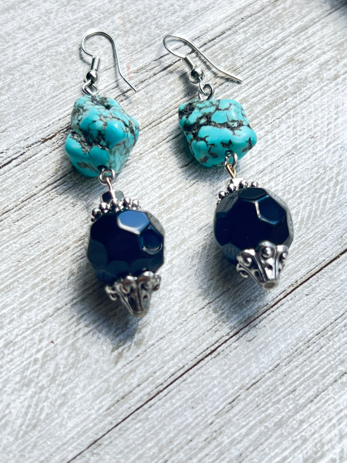 Turquoise Twilight Drop Earrings