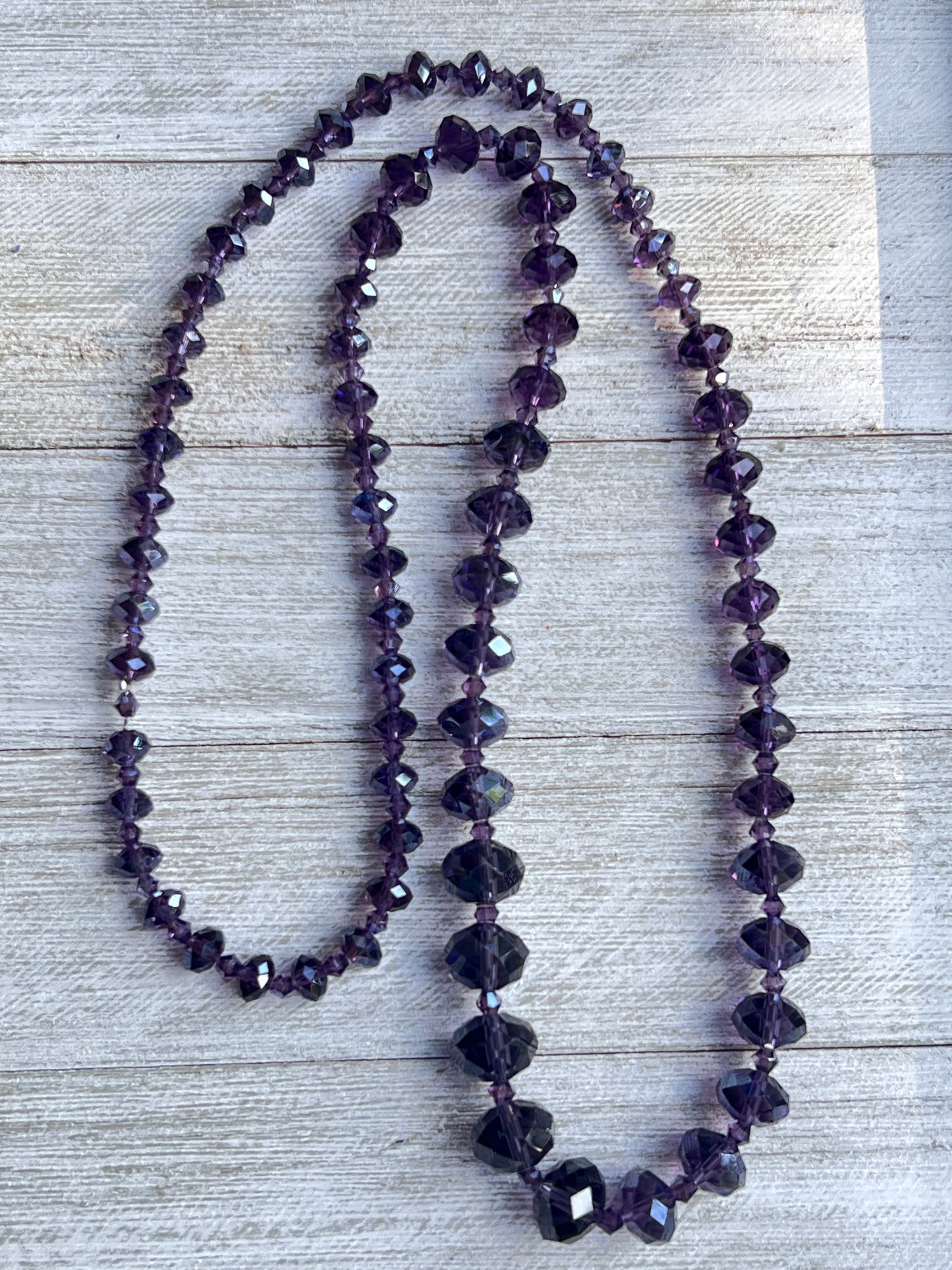 Purple Facet Radiance Necklace