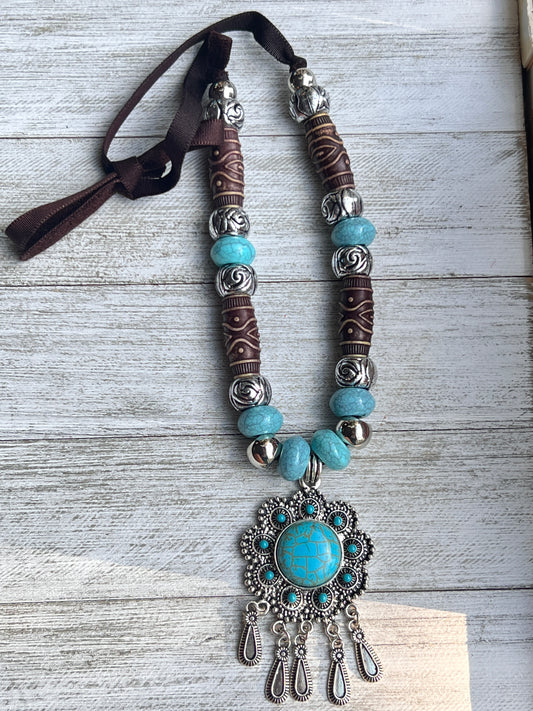 Turquoise Dangle Essence Necklace