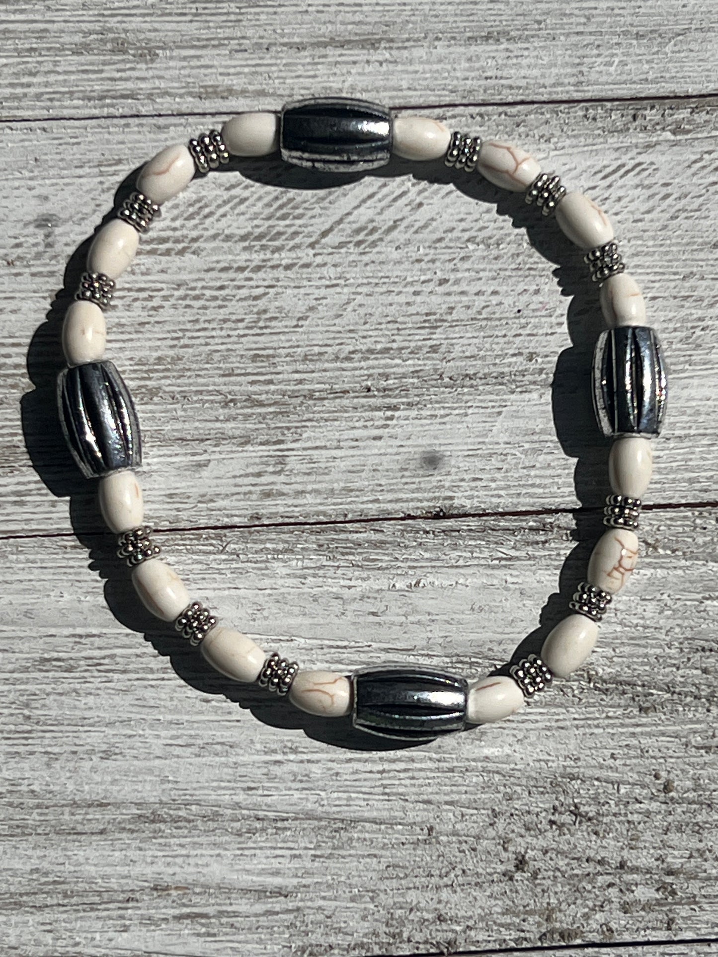 White Magnesite Marvel Bracelet